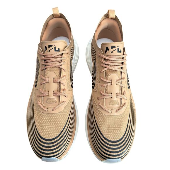 APL Men’s Size 11.5 Streamline Running Shoes Tan/Black/White Sneakers $350 main image 6